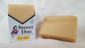 Sweet Doe Fragranced Goat Milk Soap Bars Essential Oils Five Oils