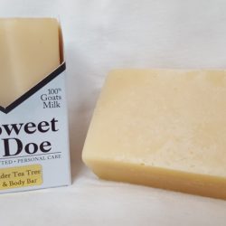 Sweet Doe Fragranced Goat Milk Lavender Tea Tree Hair and Body Bar Soap