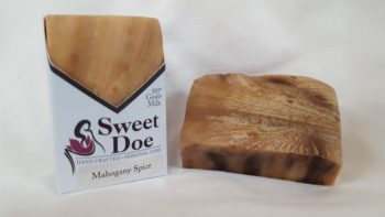 Sweet Doe Fragranced Goat Milk Soap Bars Mahogany Spice