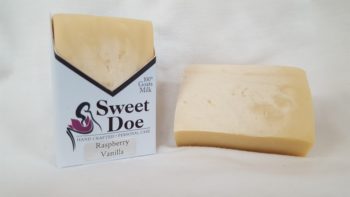 Sweet Doe Fragranced Goat Milk Soap Bars Raspberry Vanilla